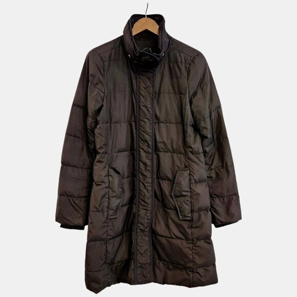 J. CREW Down Puffer Winter Coat Parka MSRP $298 Size Small Black - Picture 2 of 11